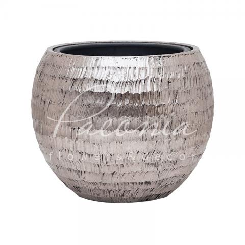 Кашпо Globe Silver d40см h32см