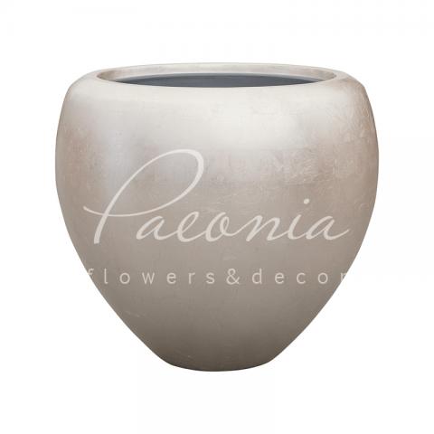 Кашпо Metallic Silve Light Champagne d50см h45см