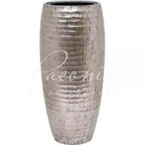 Кашпо Partner Silver d35см һ75см
