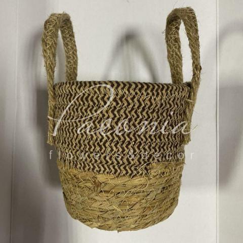 Корзинка флористическая комбинированная п/э 15cm*12cm*h13cm