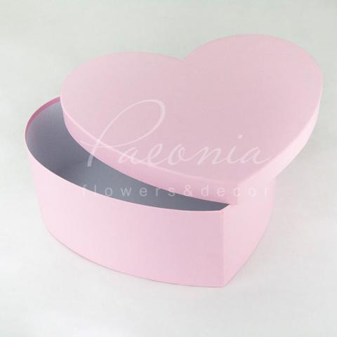 Коробка серце рожева 25см*20см*10см