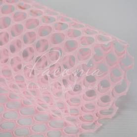 Сітка флористична стільники великі ніжно-рожева 60см * 4,6м
