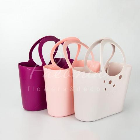 Сумочка LILY-MIX ITLI 400 з м'якого пластику рожева 40 * 18,5 * 23,1см Сумочка LILY-MIX ITLI 400 з м'якого пластику рожева 40 * 18,5 * 23,1см