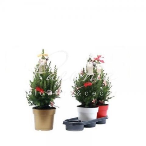 Ялинка 17*60 December з новорічним декором