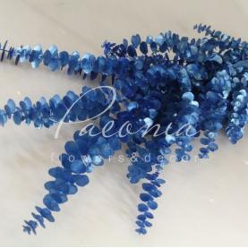 Эвкалипт Baby Blue крашеный синий металик 70см 200гр (цена за 1 пучок)